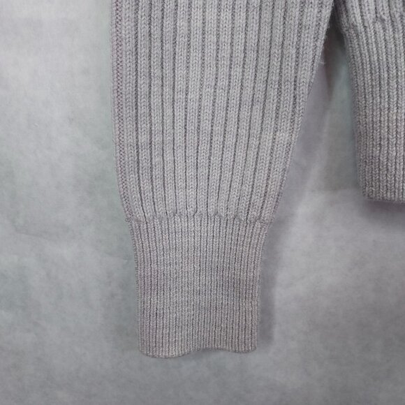 Tart Amity Sweater Women's M Lace Up Front 100% Merino Wool Blush Pink Rib Knit - Picture 3 of 10